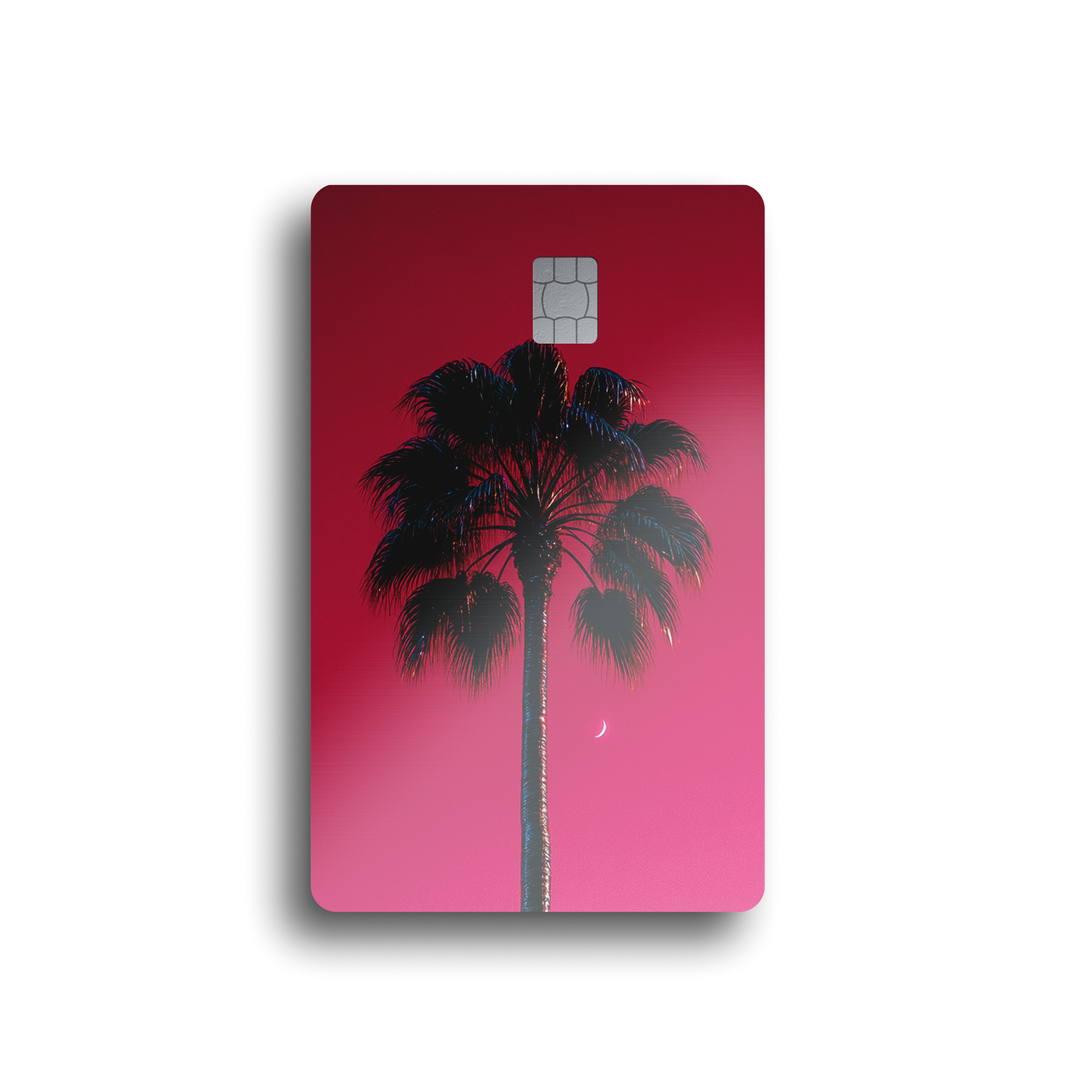 Neon Palm Sunset Card Skin